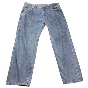 Levi Strauss 507 Jeans Mens W42 L30 Blue Denim Straight Leg Classic Fit